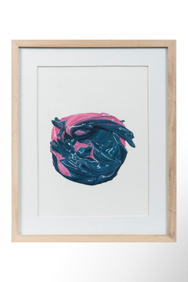Mancha azul y rosa (serie Manchas)