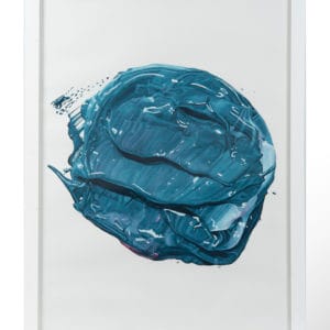 Mancha azul reflejo rosa (serie Manchas)